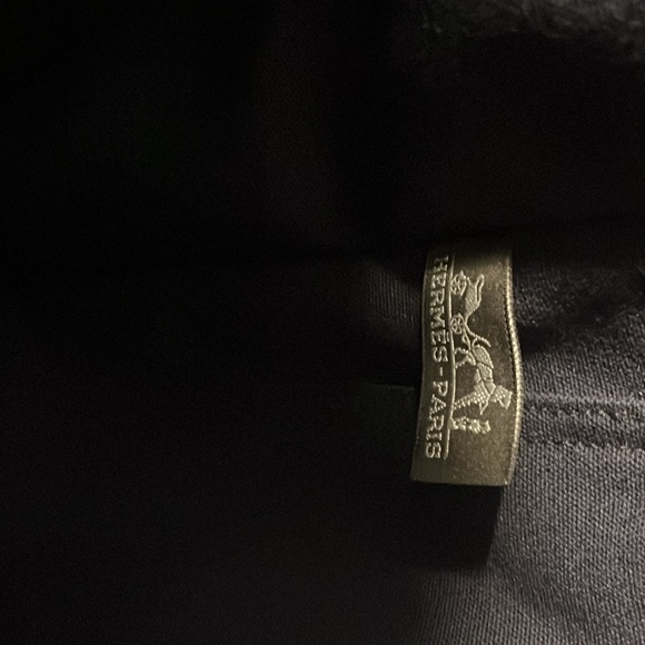 Hermes Authentic Fourre Tout Navy/Green Tote Bag,EUC. - Picture 9 of 13